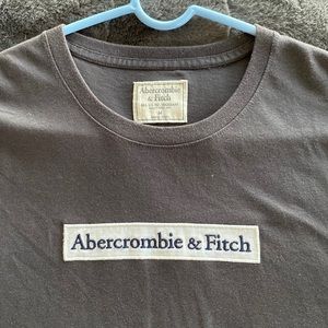 Abercrombie & Fitch Embroidered T Shirt Grey